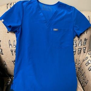 FIGS Royal Blue Scrub Top